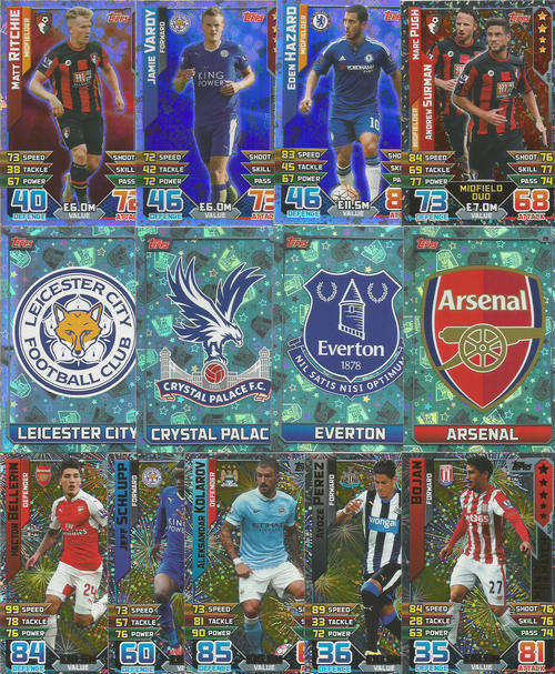MATCH ATTAX 2015/2016 - JOB LOT 13 "FOIL" TRADING CARDS - LOT 3
