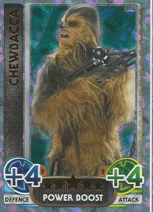 STAR WARS 2015/16 - FORCE ATTAX MOVIE SERIES 4 - POWER BOOST `RAINBOW FOIL` CARD 214
