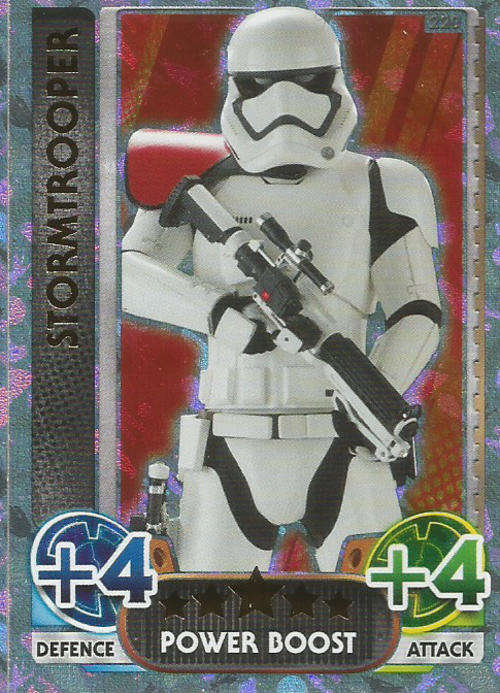STAR WARS 2015/16 - FORCE ATTAX MOVIE SERIES 4 - POWER BOOST `RAINBOW FOIL` CARD 220