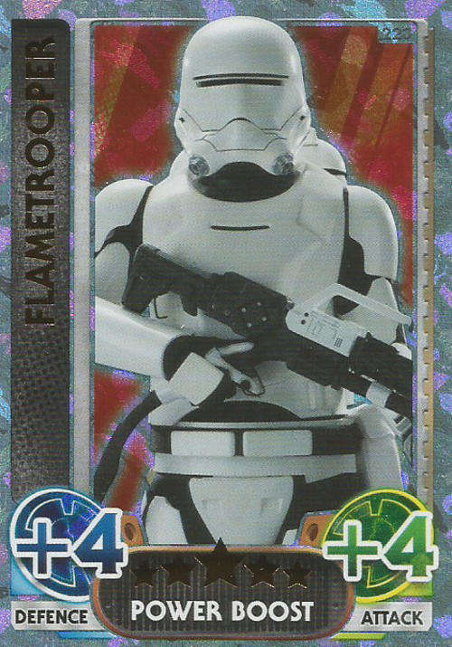 STAR WARS 2015/16 - FORCE ATTAX MOVIE SERIES 4 - POWER BOOST `RAINBOW FOIL` CARD 223