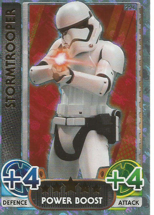STAR WARS 2015/16 - FORCE ATTAX MOVIE SERIES 4 - POWER BOOST `RAINBOW FOIL` CARD 221