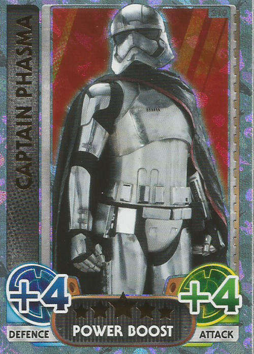 STAR WARS 2015/16 - FORCE ATTAX MOVIE SERIES 4 - POWER BOOST `RAINBOW FOIL` CARD 219