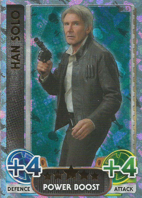 STAR WARS 2015/16 - FORCE ATTAX MOVIE SERIES 4 - POWER BOOST `RAINBOW FOIL` CARD 213