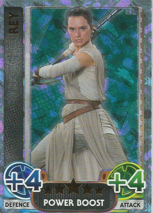 STAR WARS 2015/16 - FORCE ATTAX MOVIE SERIES 4 - POWER BOOST `RAINBOW FOIL` CARD 210