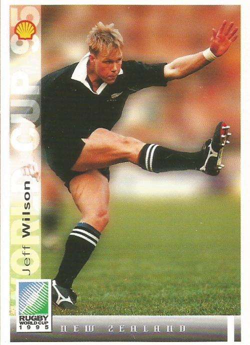 JEFF WILSON - SPORTS DECK "RUGBY WORLD CUP 95" -  BASE TRADING CARD 161