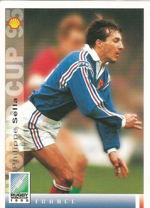 PHILIPPE SELLA  - SPORTS DECK `RUGBY WORLD CUP 95` -  BASE TRADING CARD 76