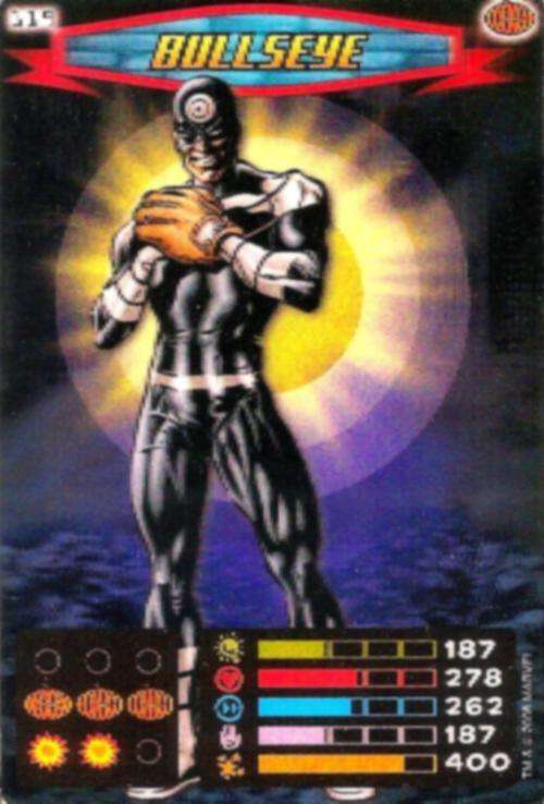 BULLSEYE - MARVEL SPIDERMAN 2011 `HEROES & VILLAINS` COLLECTION -  `ULTRA RARE` FOIL CARD 119