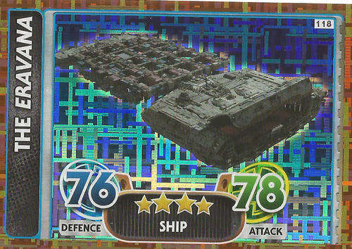STAR WARS 2016 - FORCE ATTAX `EXTRA` - THE ERAVANA `RAINBOW FOIL` CARD 118