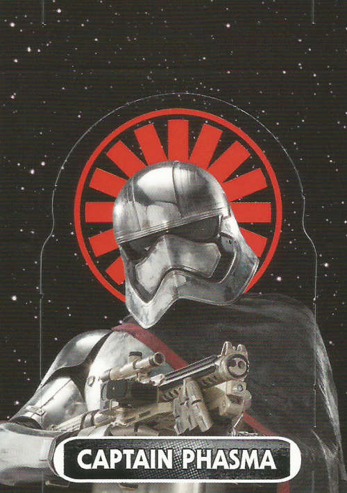 STAR WARS 2016 - FORCE ATTAX `EXTRA` - CAPTAIN PHASMA `RARE STAND-UP` CARD 136