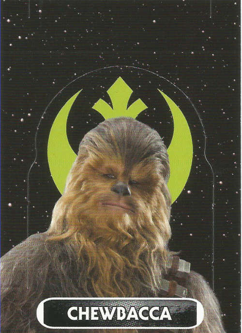 STAR WARS 2016 - FORCE ATTAX `EXTRA` - CHEWBACCA `RARE STAND-UP` CARD 133