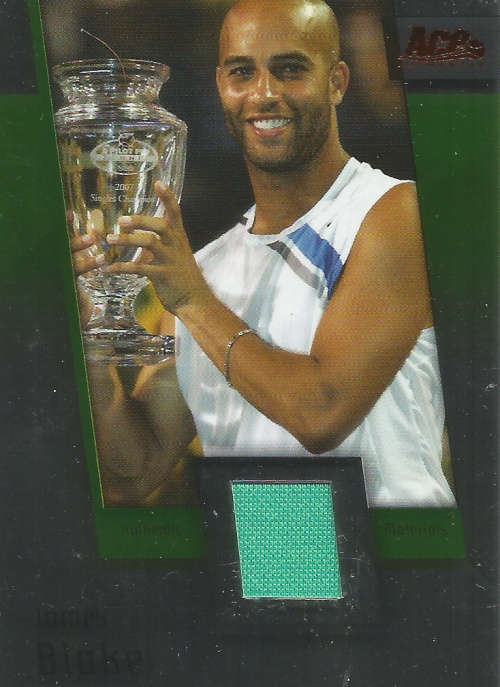 JAMES BLAKE - ACE AUTHENTIC 07 "GRAND SLAM II" - CERTIFIED  "MEMORABILIA" CARD JC8