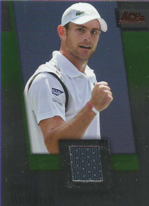 ANDY RODDICK - ACE AUTHENTIC 07 `GRAND SLAM II` - CERTIFIED `MEMORABILIA` CARD JC4