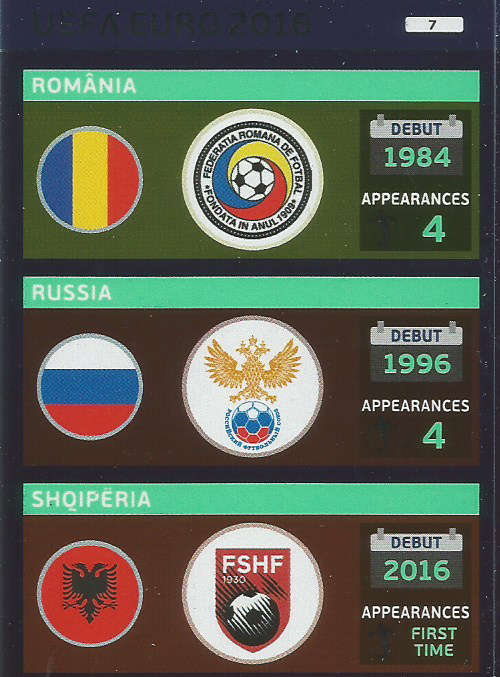 PANINI EURO 2016 - LOGO "LOGO" FOIL TRADING CARD 7