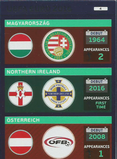 PANINI EURO 2016 - LOGO "LOGO" FOIL TRADING CARD 4