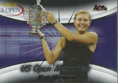 MARIA SHARAPOVA - ACE AUTHENTIC 2007 `US OPEN MEMORIES`TENNIS COLLECTION - TRADING CARD USOM14
