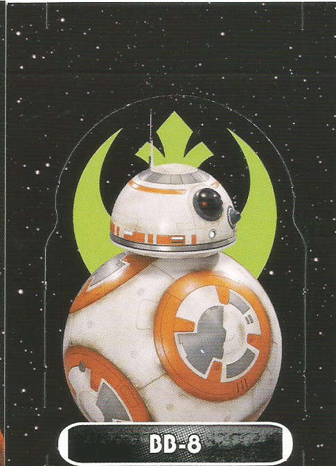 STAR WARS 2016 - FORCE ATTAX `EXTRA` - BB8 `RARE STAND-UP` CARD 134
