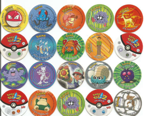 TAZOS - TAZOS by "SIMBA" - MIXED LOT of 20 COLLECTABLE TAZOS - LOT E
