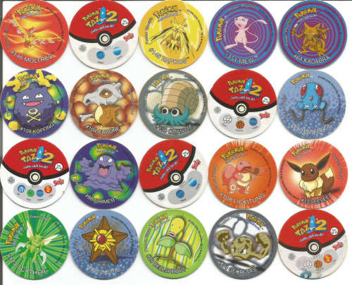 TAZOS - TAZOS by "SIMBA" - MIXED LOT of 20 COLLECTABLE TAZOS - LOT H