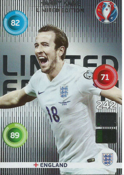 EURO 2016 by PANINI - HARRY KANE "CLASSIC LIMITED EDITION" TRADING CARD