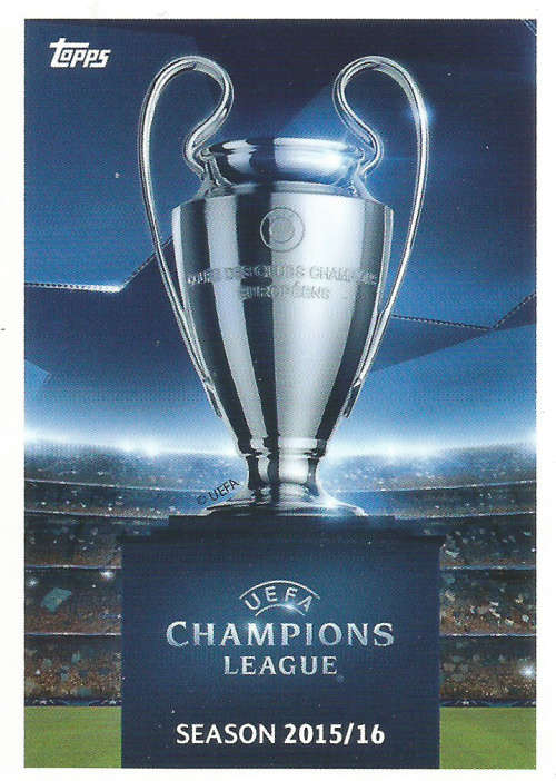 CHAMPIONS LEAGUE 2015/16 - RARE "TROPHY" LIMITED EDITION TRADING CARD