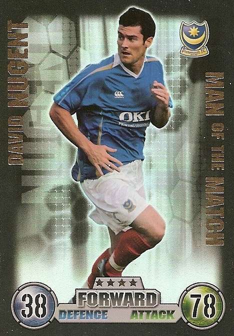 MATCH ATTAX 07/08 - DAVID NUGENT "M/MATCH" TRADING CARD