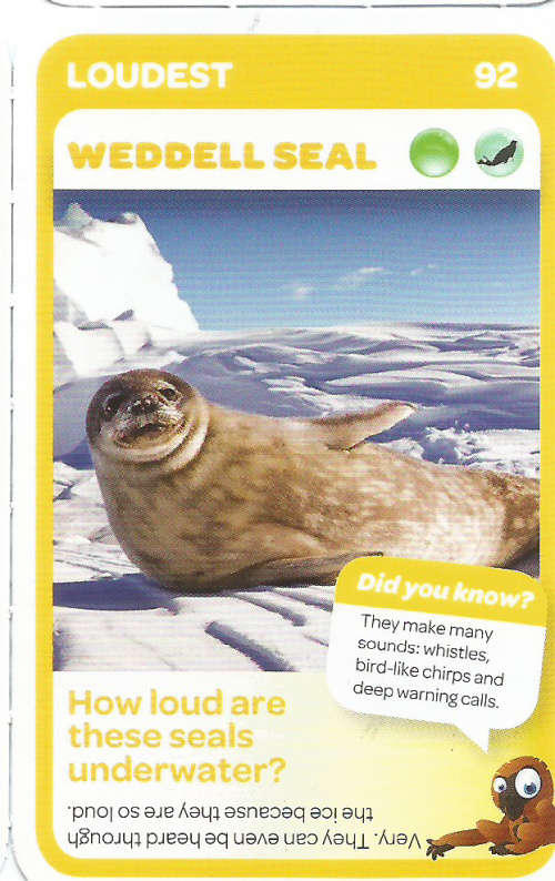 "SUPER ANIMALS" - PICK&PAY TRADING CARD COLLECTION - CARD 92
