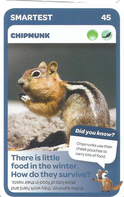 "SUPER ANIMALS" SERIES 1 - PICK&PAY TRADING CARD COLLECTION -  CARD 45