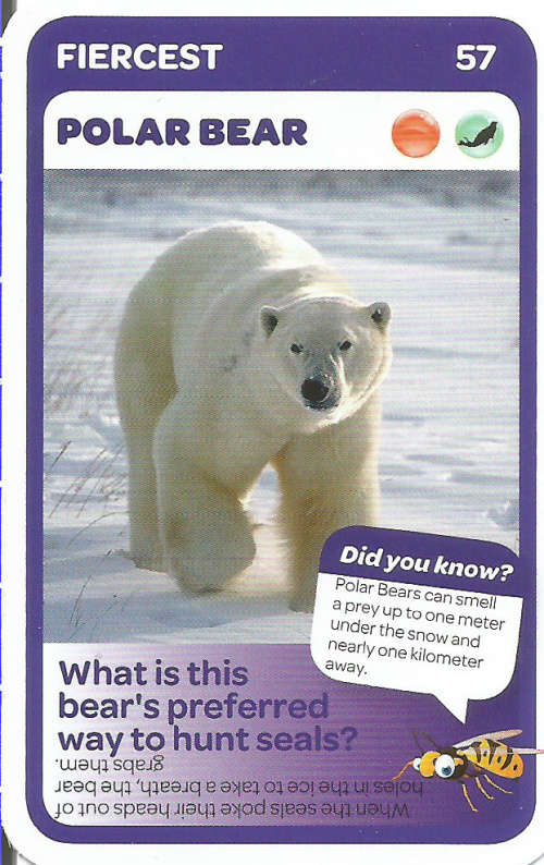 "SUPER ANIMALS" - PICK&PAY TRADING CARD COLLECTION -  CARD 57