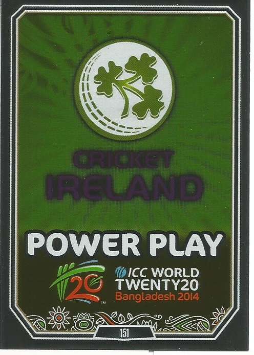 ICC CRICKET T20 WORLD CUP 2014 - IRELAND - SET OF 4 TRADING CARDS