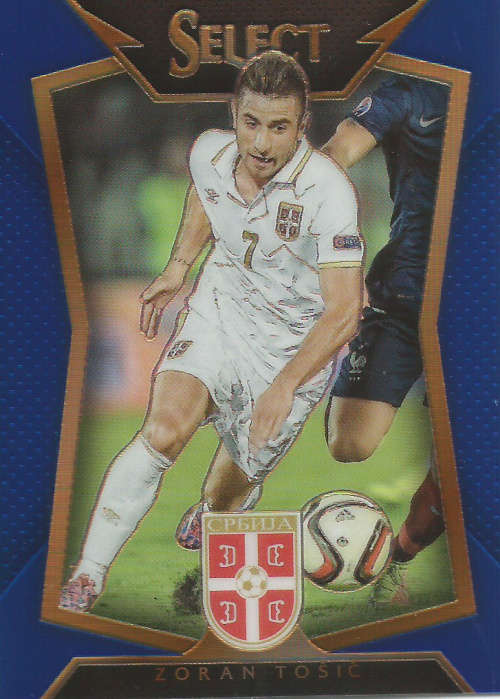 ZORAN TOSIC - PANINI "PRIZM SELECT 2015"  - "BLUE PLAID BASE" TRADING CARD 98 of 299