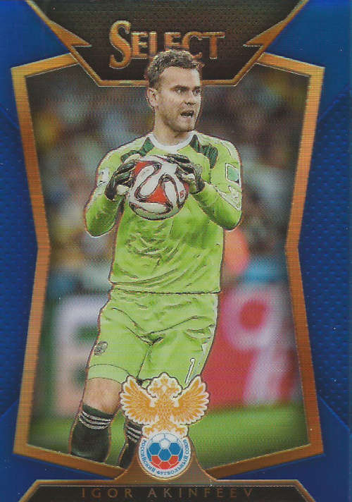 IGOR AKINFEEV - PANINI "PRIZM SELECT 2015"  - "BLUE PLAID BASE" TRADING CARD 109 of 299