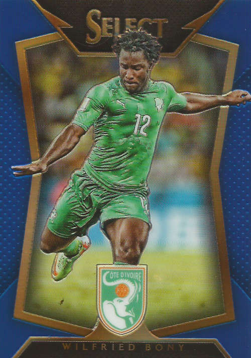 WILFRIED BONY - PANINI "PRIZM SELECT 2015"  - "BLUE PLAID BASE" TRADING CARD 218 of 299