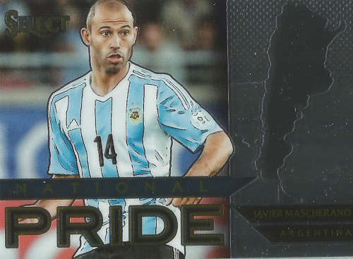 JAVIER MASCHERANO - PANINI "PRIZM SELECT 2015"  - "NATIONAL PRIDE" TRADING CARD 1