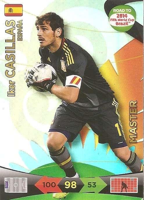IKER CASILLAS - PANINI "ROAD to the WORLD CUP 2014" - "MASTER" CARD
