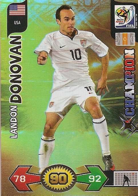 FIFA 2010 ADRENALYN XL - LANDON DONOVAN "GOLD CHAMPION" CARD
