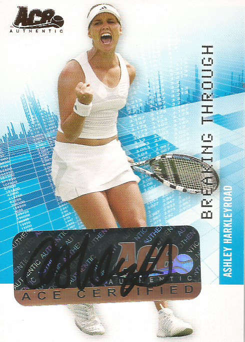 ASHLEY HARKLEROAD - ACE AUTHENTIC 2007 - GENUINE "AUTOGRAPH" CARD BT6