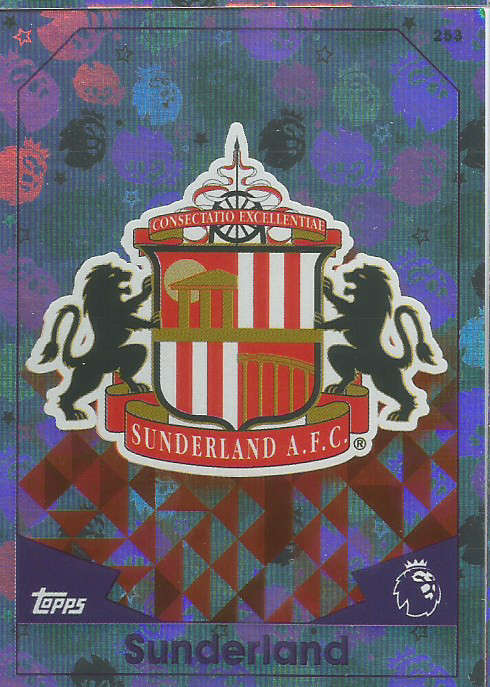 SUNDERLAND FC - MATCH ATTAX 2016/2017 - "CLUB BADGE" FOIL CARD