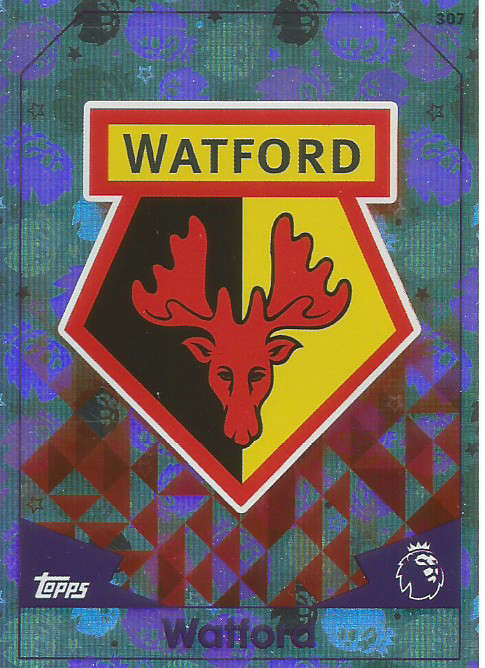 WATFORD FC - MATCH ATTAX 2016/2017 - "CLUB BADGE" FOIL CARD