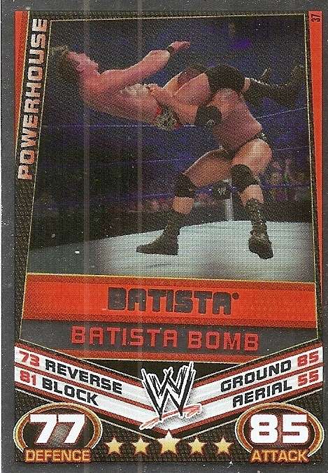 WWE WRESTLING - `TOPPS SLAM ATTAX REBELLION`  2013/14 - `SIGNATURE MOVES`  FOIL TRADING CARDS