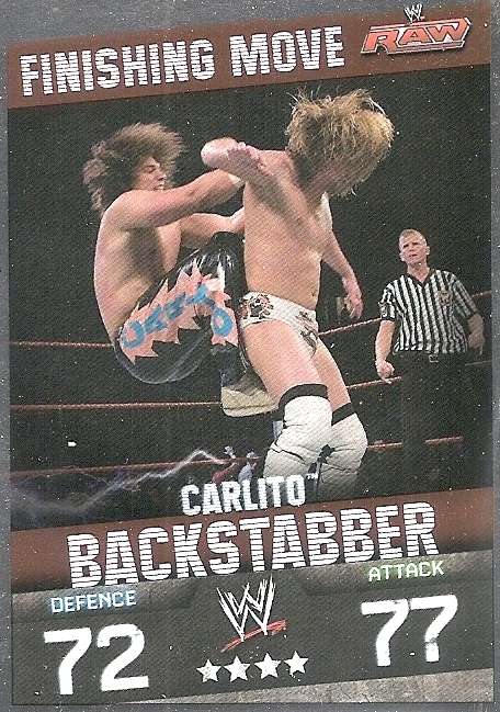 WWE WRESTLING - `TOPPS SLAM ATTAX EVOLUTION`  2010 - `SIGNATURE MOVES` FOIL TRADING CARDS AVAILABLE