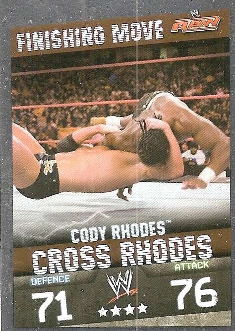 WWE WRESTLING - `TOPPS SLAM ATTAX EVOLUTION`  2010 - `SIGNATURE MOVES` FOIL TRADING CARDS AVAILABLE