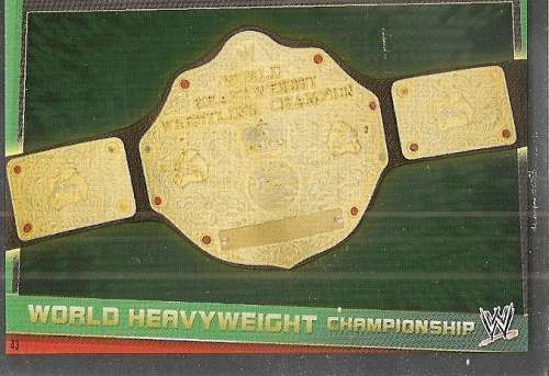 WWE WRESTLING - "TOPPS SLAM ATTAX REBELLION"  2013/14 - "TITLE BELTS"  FOIL TRADING CARDS