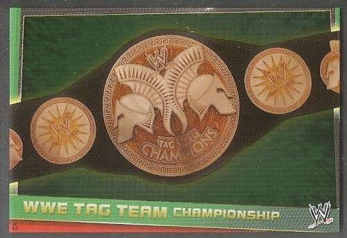 WWE WRESTLING - "TOPPS SLAM ATTAX REBELLION"  2013/14 - "TITLE BELTS"  FOIL TRADING CARDS