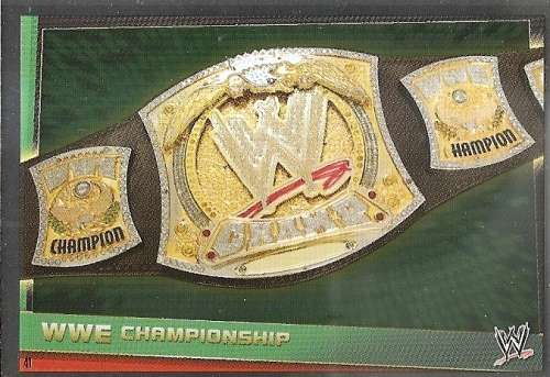WWE WRESTLING - "TOPPS SLAM ATTAX REBELLION"  2013/14 - "TITLE BELTS"  FOIL TRADING CARDS