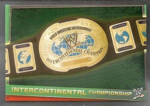 WWE WRESTLING - "TOPPS SLAM ATTAX REBELLION"  2013/14 - "TITLE BELTS"  FOIL TRADING CARDS