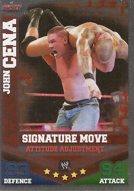 WWE WRESTLING - `TOPPS SLAM ATTAX MAYHEM`  2012/13 - `SIGNATURE MOVES` FOIL TRADING CARDS AVAILABLE