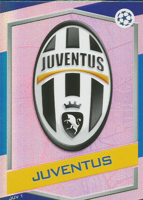 JUVENTUS - CHAMPIONS LEAGUE 2016/17 -  "CLUB BADGE" FOIL TRADING CARD