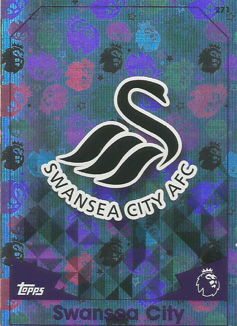 SWANSEA CITY - MATCH ATTAX 2016/2017 - "CLUB BADGE" FOIL CARD