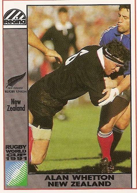ALAN WHETTON - 1991 RUGBY WORLD CUP(REGINA) COLLECTION - TRADING CARD 27