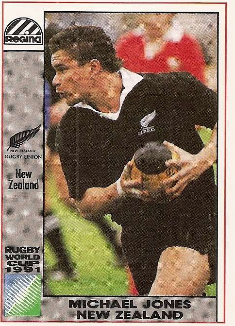 MICHAEL JONES - 1991 RUGBY WORLD CUP(REGINA) COLLECTION - TRADING CARD 33